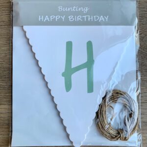 Vlaggenlijn I Happy Birthday groen