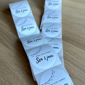 Stickers I Gepersonaliseerd I Feest (10st)