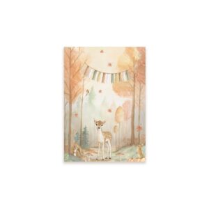 Ansichtkaart I Herfstbos met dieren