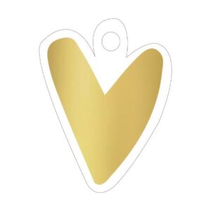 Cadeaulabel I gouden hartje (2 st.)