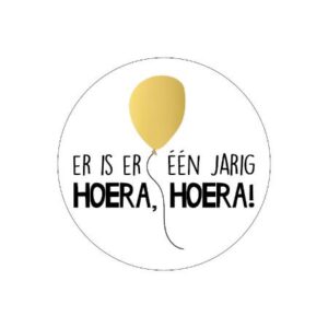 Stickers I Er is er één jarig (10st)