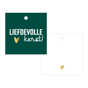 Cadeaulabel I Liefdevolle kerst (3st)