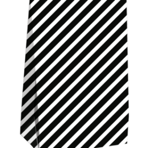 Blokzak diagonal lines zwart/wit- M (2st)