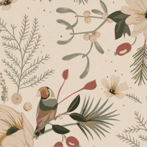 Inpakpapier I Vintage Christmas grasspaper 50x300cm