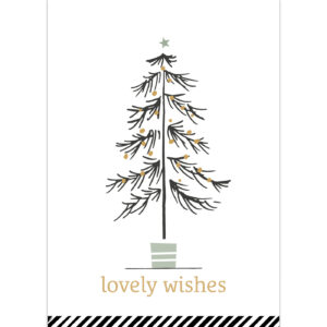 Kaart I lovely christmas tree