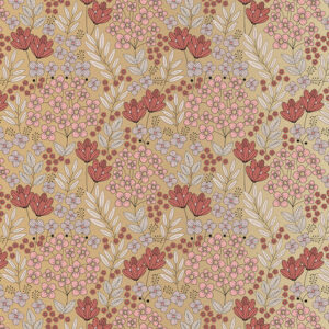 Inpakpapier I Flower field gold 70x300cm