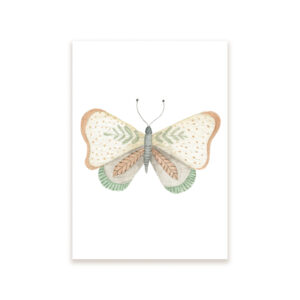 Ansichtkaart I Vlinder aquarel