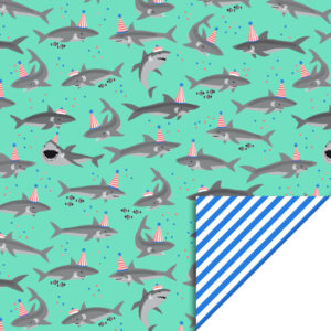 Inpakpapier I shark 50x300cm