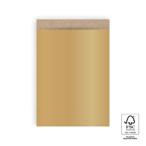 Inpakzakje craft gold I L (5 st.)