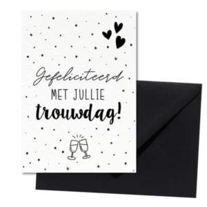Wenskaart I Gefeliciteerd met jullie trouwdag