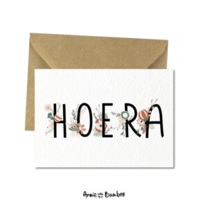 Wenskaart I Hoera (botanisch)