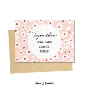 Kaart I Tegoedbon avondje wijnen