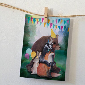 Ansichtkaart I Feestelijke dieren