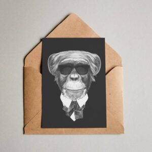 Ansichtkaart I Posh monkey