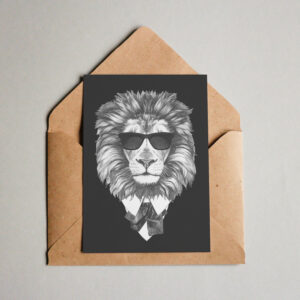 Ansichtkaart I Fashion lion