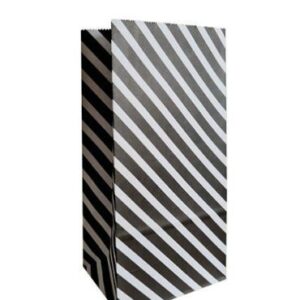 Blokzak diagonal lines zwart - M (2st)