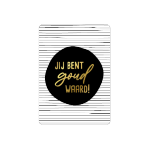Mini kaart I Jij bent goud waard