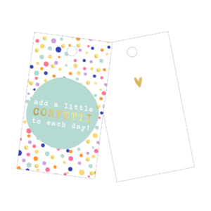 Cadeaulabel I Add a little confetti kleur (3st)