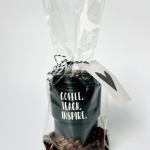 Koffiebeker I coffee teach inspire I zwart
