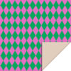 Inpakzakje harlequin groen roze I L (5 st.) - Afbeelding 2