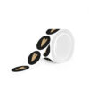 Stickers heart zwart goud (10st) - Afbeelding 2
