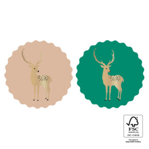 Stickers I duo reindeer gold (10st)