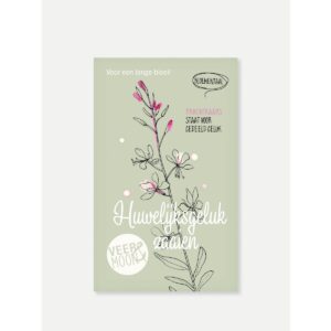 Bloemenzaden 'huwelijksgeluk zaaien'