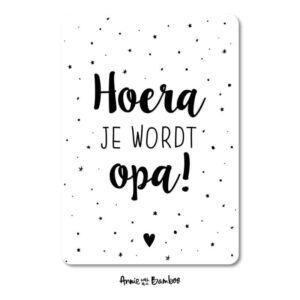 Ansichtkaart I Hoera, je wordt opa