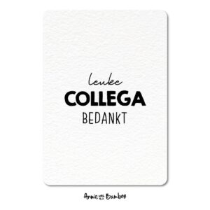 Ansichtkaart I Leuke collega bedankt!