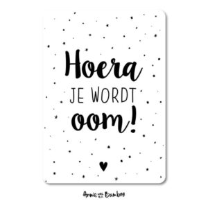 Ansichtkaart I Hoera, je wordt oom