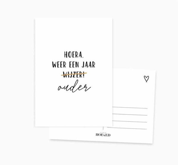 Ansichtkaart I weer een jaar ouder I Studio Hoeked - Afbeelding 3