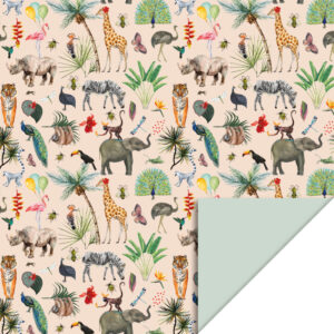 Inpakpapier I jungle pistache 70x300cm