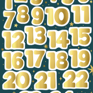 Stickervel I Cijfer stickers (24st)