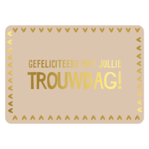 Ansichtkaart I Gefeliciteerd met jullie trouwdag