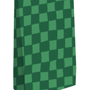 Blokzak I groen geblokt - M (2st)