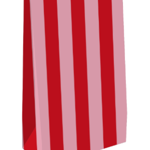 Blokzak I streep rood roze - M (2st)