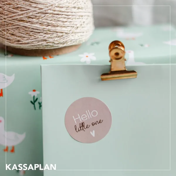 Stickers I hello little one beige (10st) - Afbeelding 3