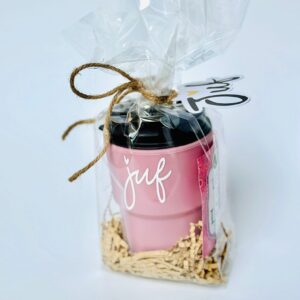 Theebeker I juf I roze