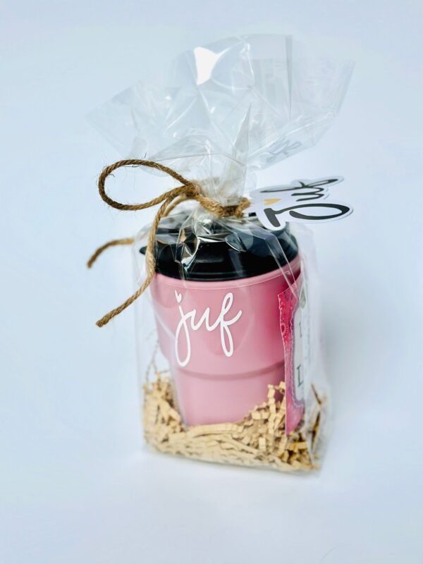 Theebeker I juf I roze