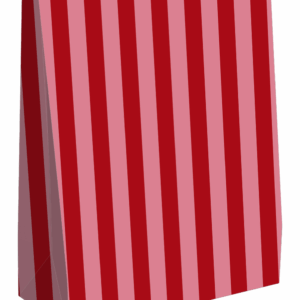 Blokzak I streep rood roze - XL (2st)