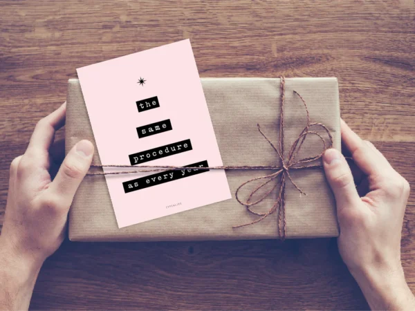 Ansichtkaart | Always The Same kerstboom – Typealive - Afbeelding 2