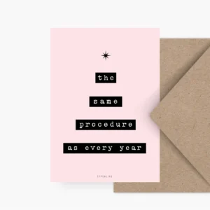Ansichtkaart | Always The Same kerstboom – Typealive