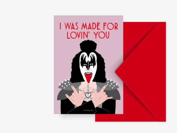 Ansichtkaart | Made for lovin you – Typealive