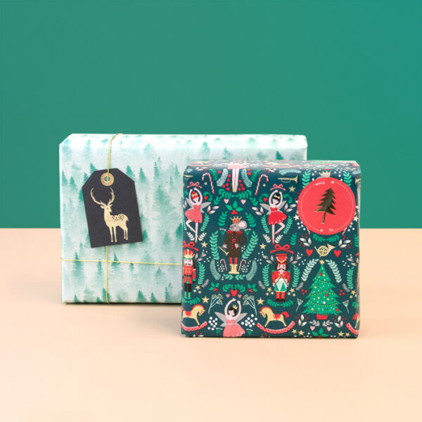 Inpakpapier | X-mas Nutcracker Pistache 70x300cm - Afbeelding 4