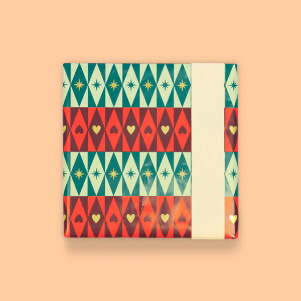 Inpakpapier | X-mas Festive Green/Beige 70x300cm - Afbeelding 2