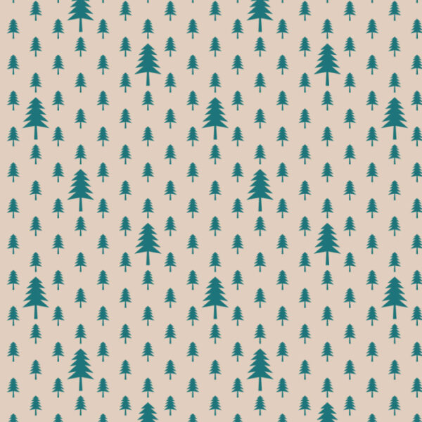 Blokzak I X-mas Trees Beige/Jade Green I XL (2st) - Afbeelding 4
