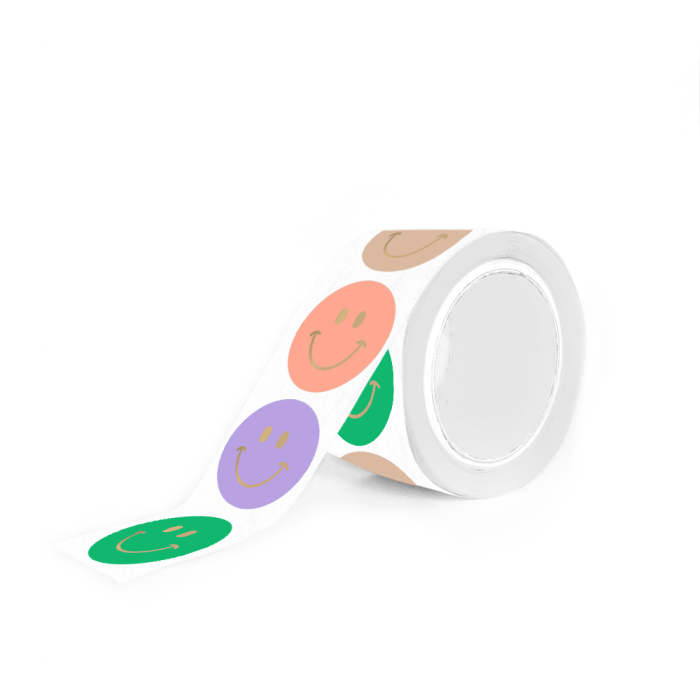 Stickers I Multi Smiley Mini Gold (10st) - Afbeelding 2