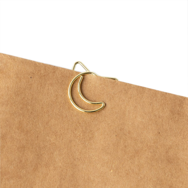 Clip  Star / Moon - Gold goud 30x25mm (4st) - Afbeelding 3