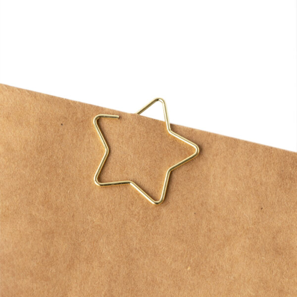 Clip  Star / Moon - Gold goud 30x25mm (4st) - Afbeelding 2