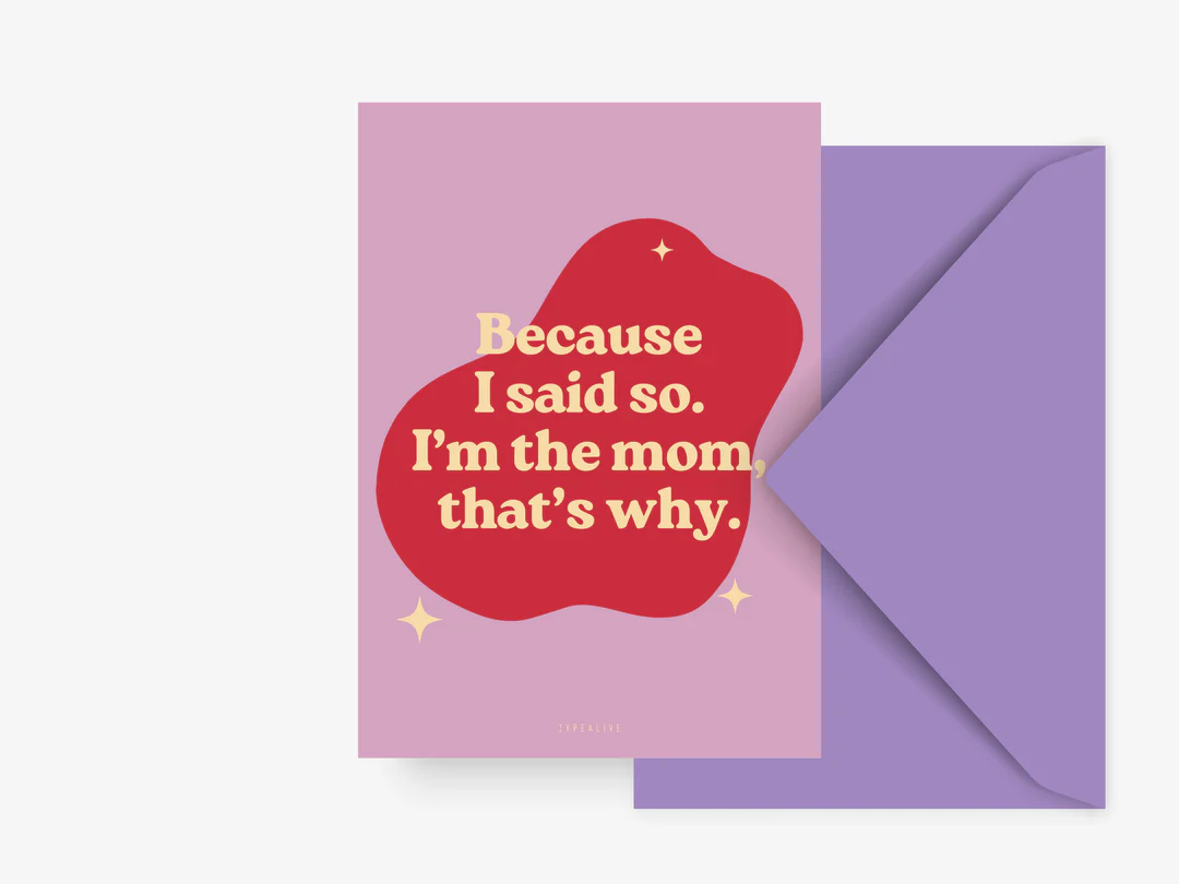 Ansichtkaart | I’m The Mom – Typealive